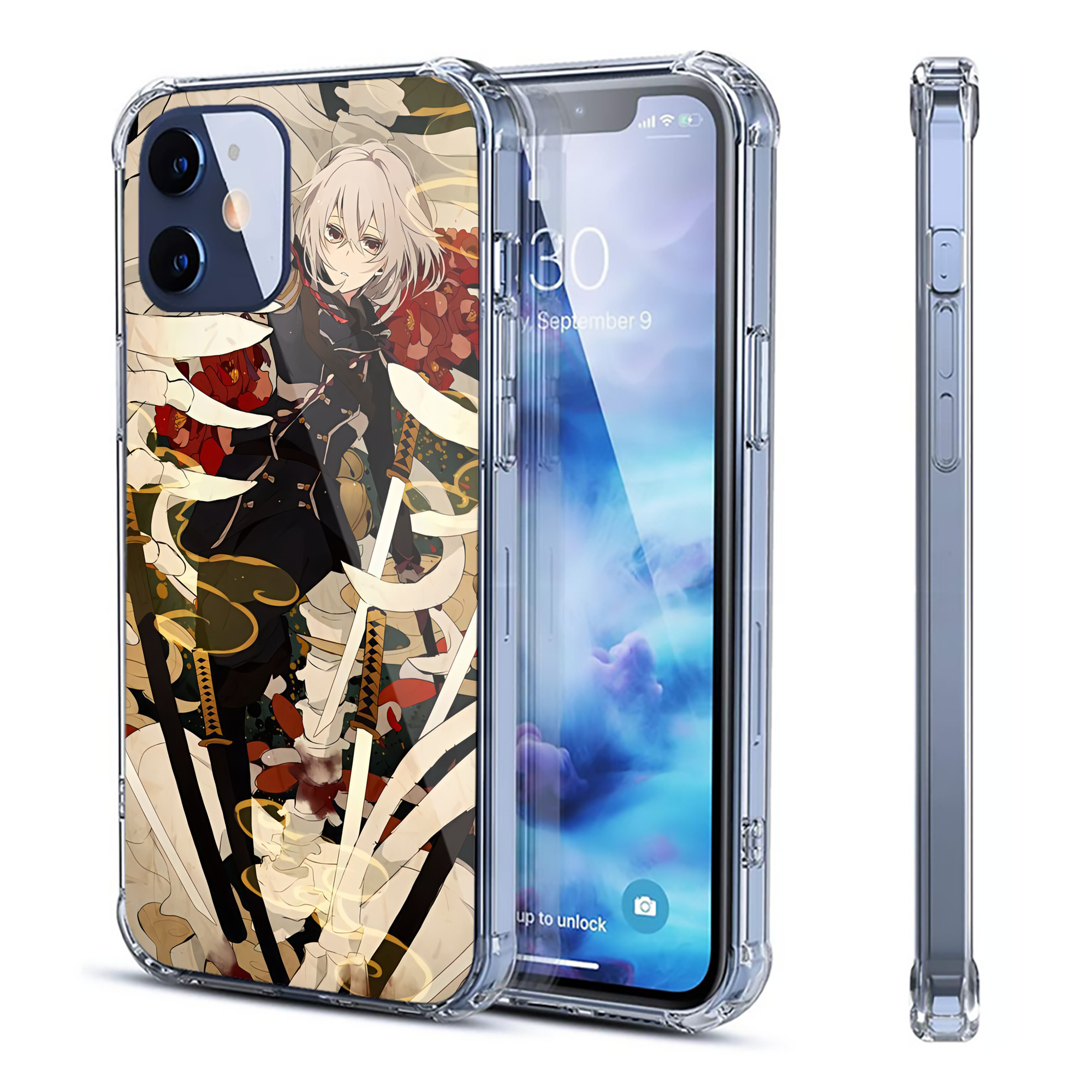 （画像用） 刀剣乱舞 Touken Ranbu 【iPhone 12シリーズ対応】透明スマホケース（クリアソフトケース）